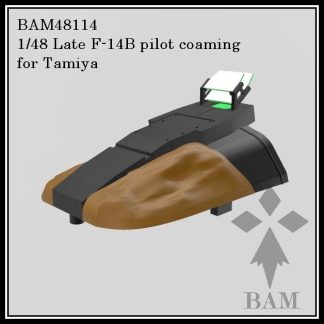 1/48 Late F-14B Tomcat pilot coaming (SparrowHawk HUD) for Tamiya