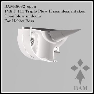 F-111 Triple Plow II seamless intakes for Hobby Boss